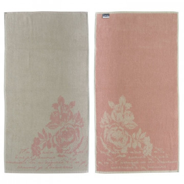 Купити - Pavia Jacquard Ecru-Rosesilver - Рушник банний
