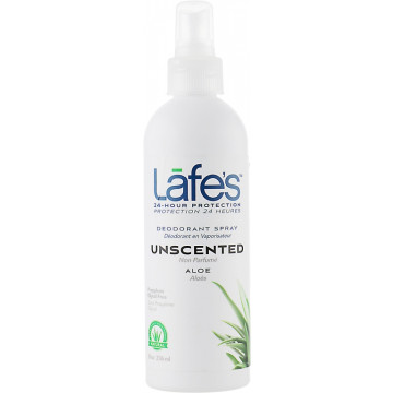 Купити - Lafe's Deodorant Spray Unscented Aloe - Дезодорант-спрей Алое, без запаху