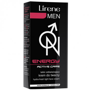 Купити - Lirene Men Energy on hydra-fresh light face - Легкий освіжаючий крем для обличчя для всіх типів шкіри