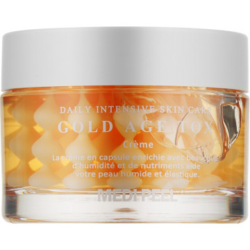 Купити - Medi Peel Gold Age Tox H8 Cream - Антивіковий капсульний крем з екстрактом золотого шовкопряда