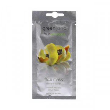 Купити - Greenland Fruit Emotions Face Mask Papaya-Lemon - Маска для обличчя освіжаюча і вирівнююча Папайя-Лимон