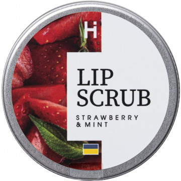 Купити - Hillary Lip Scrub "Strawberry-mint" - Цукровий скраб для губ "Полуниця-м'ята"