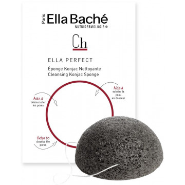 Купити - Ella Bache Konjac Sponge - Очищуючий спонж конняку з бамбуковим вугіллям