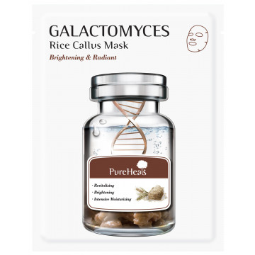 Купити - PureHeal's Galactomyces Rice Callus Mask - Тканинна маска з галактомісісом для сяйва шкіри