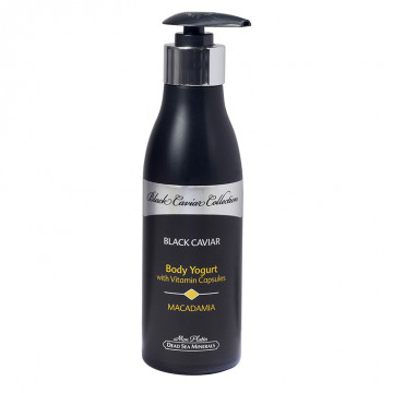 Купити - Mon Platin DSM Black Caviar Body Yogurt Macadamia - Йогурт для тіла з вітамінними капсулами, екстрактами чорної ікри і макадамии