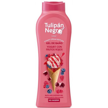 Купити - Tulipan Negro Intense Bath And Shower Gel Yoghurt With Red Fruits - Гель для душу "Йогурт та червоні ягоди"