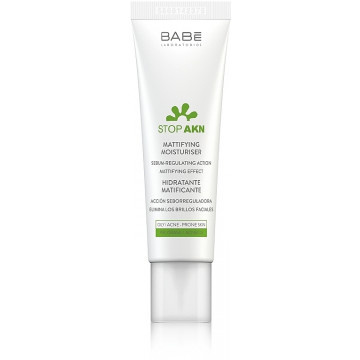 Купити - Babe Laboratorios Stop Akn Skin Hidratante Moisturiser - Матуючий зволожуючий крем