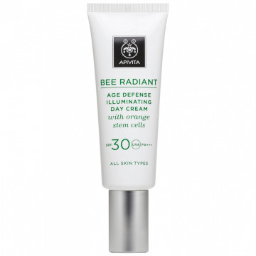 Купити - Apivita Bee Radiant Cream Day Cream SPF30 - Крем для сяйва і захисту шкіри від передчасного старіння зі стовбуровими клітинами апельсина