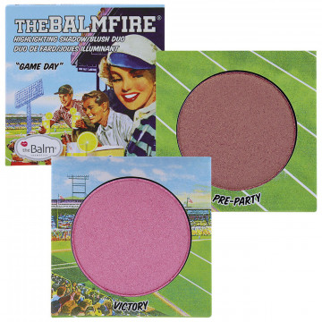 Купити - TheBalm Fire Game Day Highlighting Shadow/Blush Duo Game Day - Хайлайтер-рум'яна для обличчя