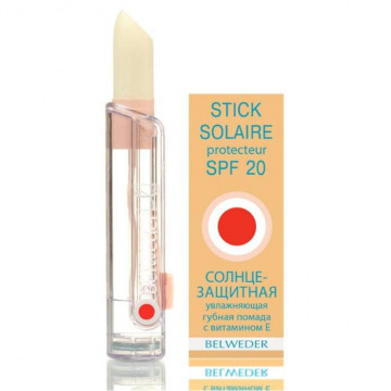 Купити - Belweder sunscreen moisturizing lipstick with vitamin E - Сонцезахисна зволожуюча губна помада з вітаміном Е