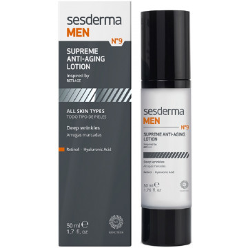 Купити - Sesderma Men Supreme Anti-Aging Facial Lotion - Антивіковий відновлюючий лосьйон для чоловіків