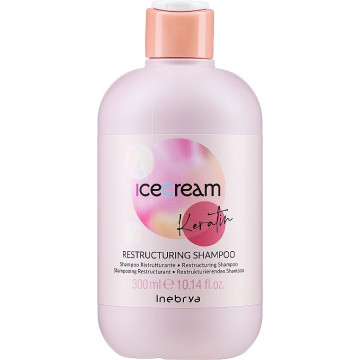 Купити - Inebrya Ice Cream Keratin Restructuring Shampoo - Відновлюючий шампунь з кератином