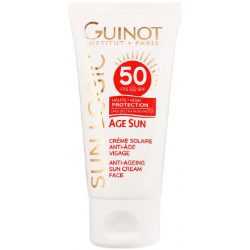 Купити - Guinot Age Sun Anti-Ageing Sun Cream Face SPF50 - Антивіковий крем від сонця для обличчя