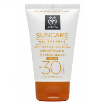 Купити - Apivita suncare oil balance light texture tinted face cream SPF30 - Сонцезахисний тонуючий крем для обличчя легкої текстури Купити - Apivita suncare oil balance light texture tinted face cream SPF30 - Сонцезахисний тонуючий крем для обличчя легкої текстури