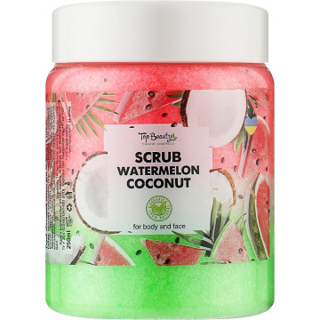 Купити - Top Beauty Scrub Watermelon Coconut - Скраб для тіла та обличчя (кавун)