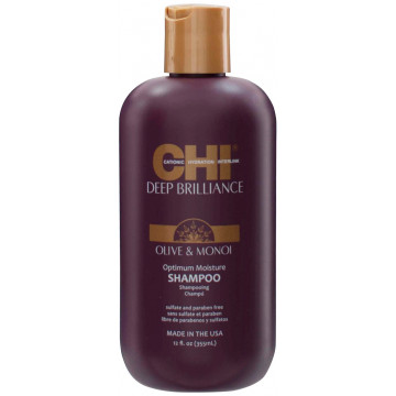 Купити - CHI Deep Brilliance Olive & Monoi Optimum Moisture Shampoo - Зволожуючий шампунь