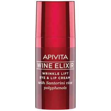 Купити - Apivita Wine Elixir Anti-Wrinkle Eye And Lip Cream - Крем-ліфтинг для контуру очей і губ з поліфенолами вина регіону Санторіні