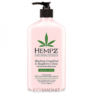 Купити - Hempz Herbal Body Moisturizer Blushing Grapefruit & Raspberry Creme - Зволожуючий і закріплюючий загар крем "Грейпфрут і малина"