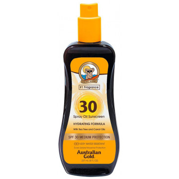 Купити - Australian Gold Spray Oil With Carrot SPF30 - Сонцезахисний лосьйон-спрей з морквяним маслом