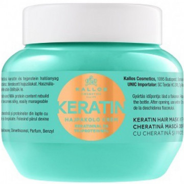 Купити - Kallos Keratin Hair Mask with Keratin and Milk Protein For Dry, Damaged And Chemically Treated Hair - Маска для волосся з кератином