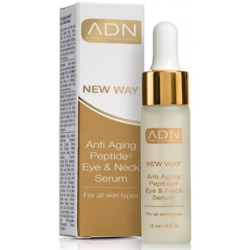 Купити - ADN New Way Anti Aging Peptide Eye&Neck Serum - Пептидна омолоджуюча сироватка для повік і шиї