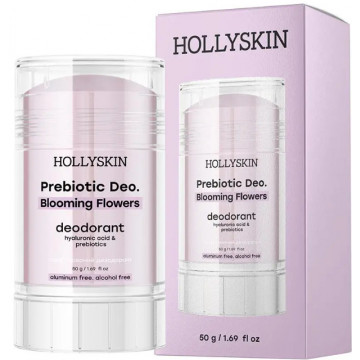 Купити - Hollyskin Prebiotic Deo. Blooming Flowers - Парфумований дезодорант з гіалуроновою кислотою та пребіотиками