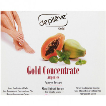 Купити - Depileve Gold Concentrate - Сироватка «Золотий концентрат» для уповільнення росту волосся