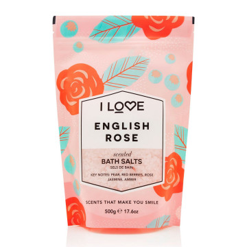 Купити - I Love English Rose Bath Salt - Сіль для ванни "Англійська троянда"