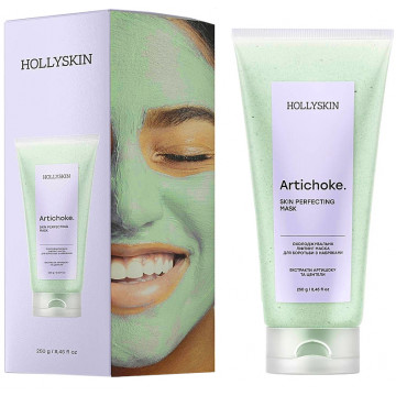 Купити - Hollyskin Artichoke Skin Perfecting Mask - Охолоджуюча ліфтинг-маска для боротьби з набряками