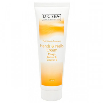 Купити - Dr. Sea Hands & Nails Cream - Мультивітамінний оздоровлюючий крем для рук і нігтів з олією манго і вітаміном Е