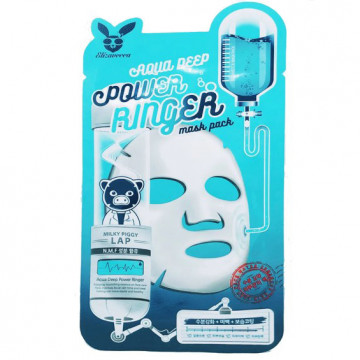Купити - Elizavecca Aqua Deep Power Ringer Mask Pack - Зволожуюча тканинна маска для обличчя з гіалуроновою кислотою