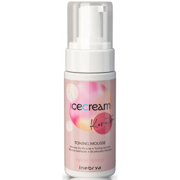 Купити - Inebrya Ice Cream Keratin Toning Mousse - Тонізуючий мус з ремінералізуючим ефектом