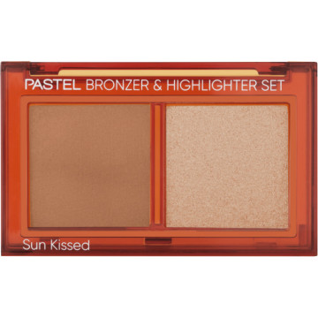 Купити - Pastel Sun Kissed Bronzer & Highlighter Set - Палетка бронзер і хайлайтер