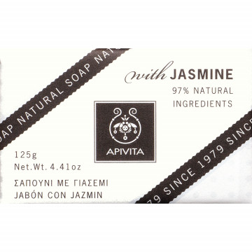 Купити - Apivita natural soap with jasmine - Натуральне мило з жасмином