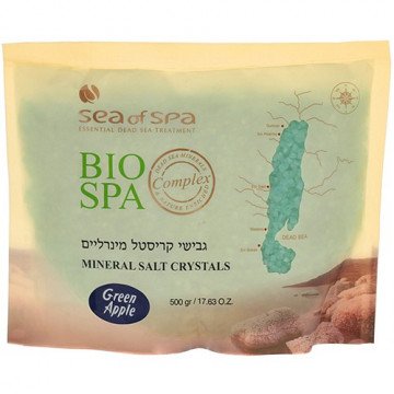 Купити - Sea of SPA Bio Spa Mineral Salt Crystals - Сіль Мертвого моря кольорова ароматична (Green Apple)