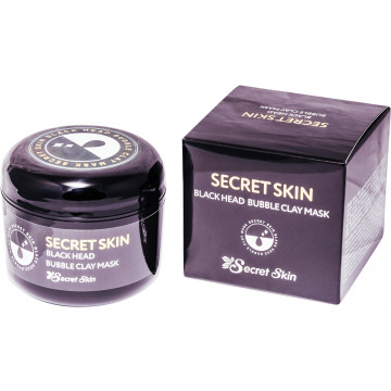 Купити - Secret Skin Black Head Bubble Clay Mask - Бульбашкова маска для обличчя з чорною глиною