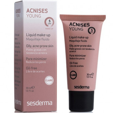 Купити - Sesderma Acnises Young Oil Free Make Up Claire - Тональний крем