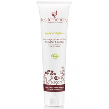 Купити - Les Terriennes Moisture purifying scrub Water lily & Bamboo - Зволожуючий очищуючий скраб для обличчя Лілія / Бамбук