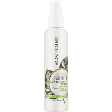 Купити - Matrix Biolage All-In-One Coconut Infusion Multi-Benefit Spray - Мультифункціональний спрей-догляд з кокосовим маслом для всіх типів волосся Купити - Matrix Biolage All-In-One Coconut Infusion Multi-Benefit Spray - Мультифункціональний спрей-догляд з кокосовим маслом для всіх типів волосся