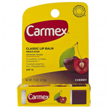 Купити - Carmex Lip Balm Stick Cherry SPF15 - Бальзам для губ з ароматом вишні в стике