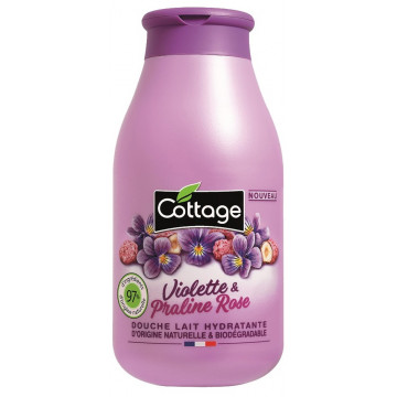 Купити - Cottage Violet&Pink Praline Shower Milk - Молочко для душу "Фіалка та рожеве пралине"