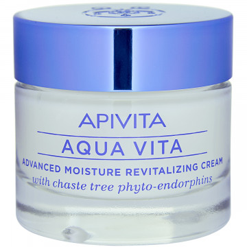 Купити - Apivita Aqua Vita Advanced Moisture Revitalizing Cream for Oily/Combination Skin - Інтенсивно зволожуючий крем-гель з фітоендорфінамі Авраамового дерева для жирної та комбінованої шкіри