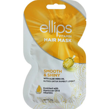Купити - Ellips Vitamin Hair Mask Smooth & Shiny With Aloe Vera Oil - Маска для волосся «Розкішне сяйво» з маслом алое віра