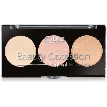 Купити - Quiz Cosmetics Beauty Obsession Palette Highlighter - Палетка хайлайтерів для обличчя