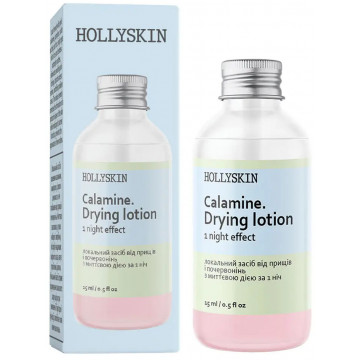 Купити - Hollyskin Calamine Drying Lotion - Локальний засіб від прищів та почервонінь з миттєвою дією за 1 ніч