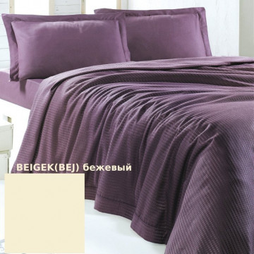 Купити - Issimo Home Plume Beige (Bej) - Двоспальне покривало з наволочками