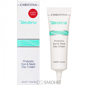 Купити - Christina Unstress Pro-Biotic Day Cream For Eye And Neck - Денний крем для шкіри навколо очей і шиї