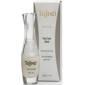 Купити - Trind Nail Finishers Caring Top Coat Matt - Закріплювач лаку, матовий