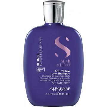 Купити - Alfaparf Milano Semi Di Lino Blonde Intense Anti-Yellow Low Shampoo - Шампунь для нейтралізації жовтяни