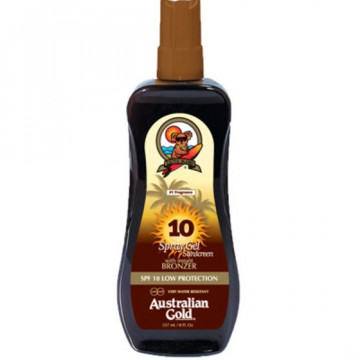 Купити - Australian Gold Spray Gel bronzer - Сонцезахисний спрей-гель з бронзатором SPF 10